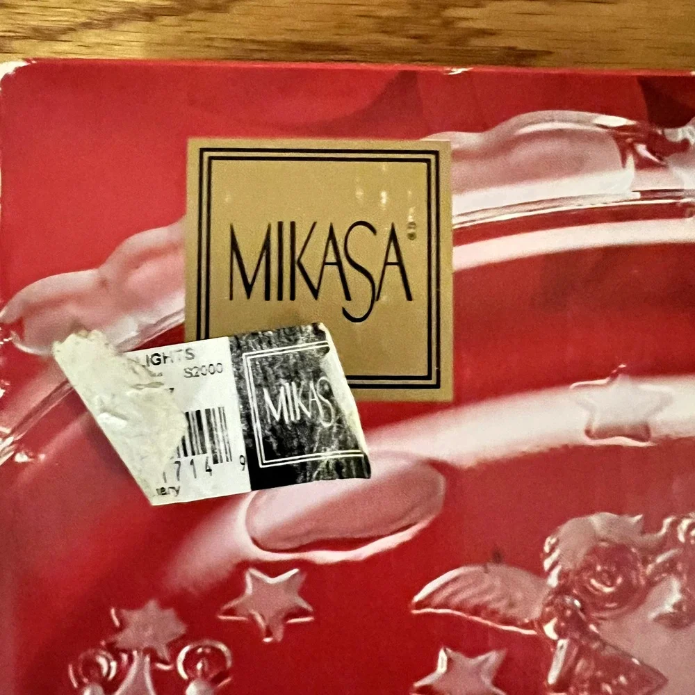 Mikasa Holiday‎ Lights Christmas Sweet Oval Dish 9.25